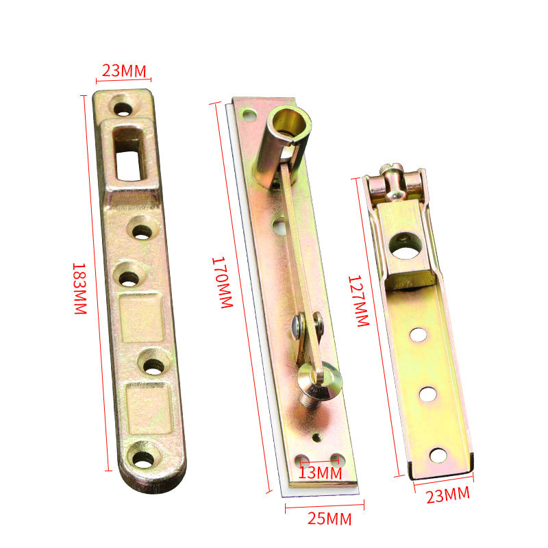 Xinqi Zhi floor spring frame glass door upper and lower rocker arm support arm floor spring upper and lower door shaft universal accessories Specification drawing
