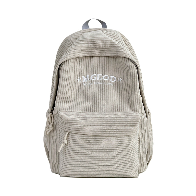 Velvet schoolbag for junior high school girls, ins style backpack for primary school girls, new lightweight travel backpack for 2024 autumn and winter Item Picture