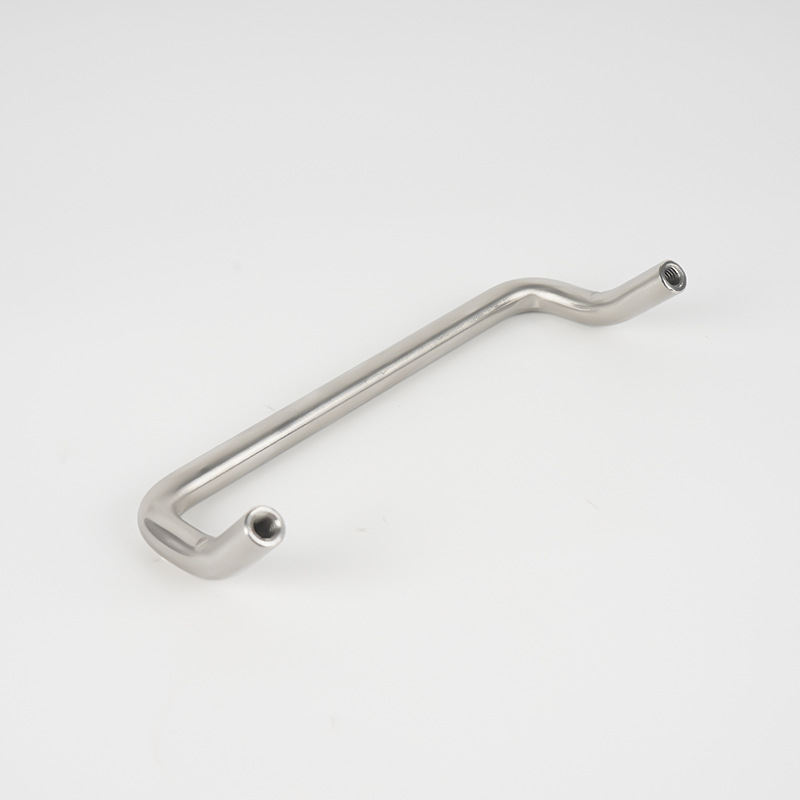 Stainless steel double bent handle, white steel distribution box drawer welded handle, industrial solid handle, stainless steel handle details Picture