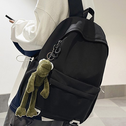 Casual schoolbag for male college students, simple and trendy backpack for men, fashionable and trendy for going out, lightweight travel backpack for women details Picture