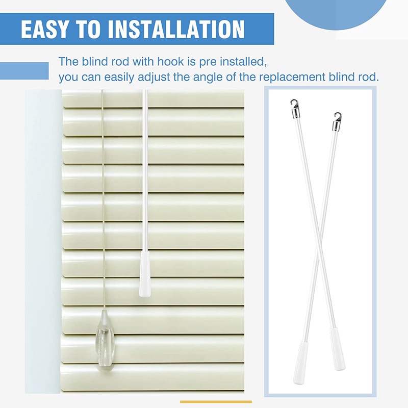 12/17-inch Venetian blind rotating rod alloy fiberglass curtain pull rod control rod curtain rotating rod accessories Specification drawing