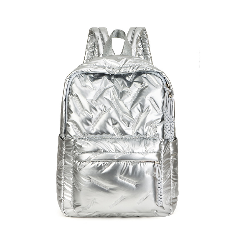 Wholesale space cotton women's backpacks for foreign trade, new niche daily commuting cotton clothing bags, large-capacity student schoolbags Item Picture