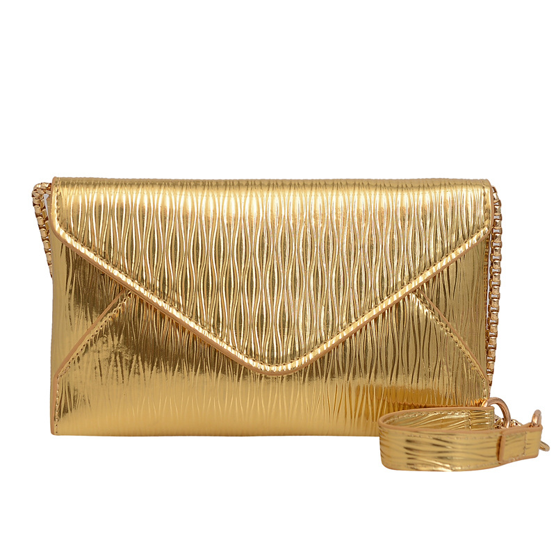A niche envelope women's bag, a Korean-style fashionable single-shoulder crossbody bag, a PU underarm bag, a casual and simple large-capacity women's bag Item Picture