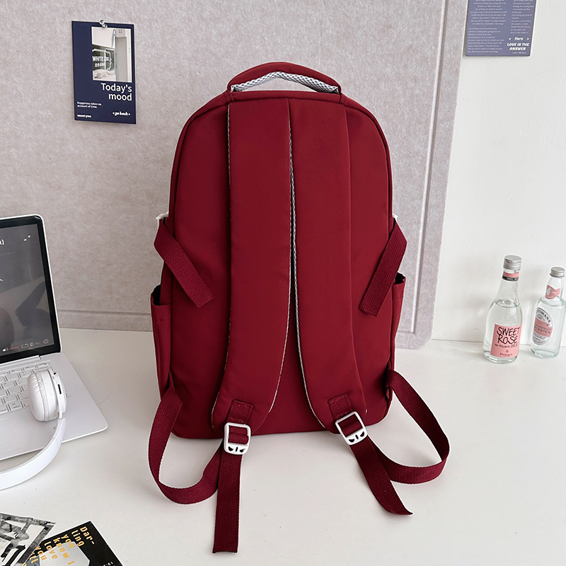 The 2024 new large-capacity backpack for high school students with multiple compartments and wide shoulder straps for primary and secondary school students is versatile for men Specification drawing