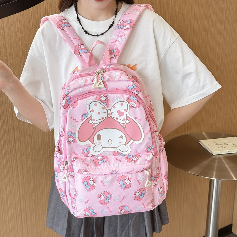 Cross-border cartoon schoolbag, large-capacity, cute backpack for primary and high school students to carry on both shoulders, lightweight travel backpack full figure