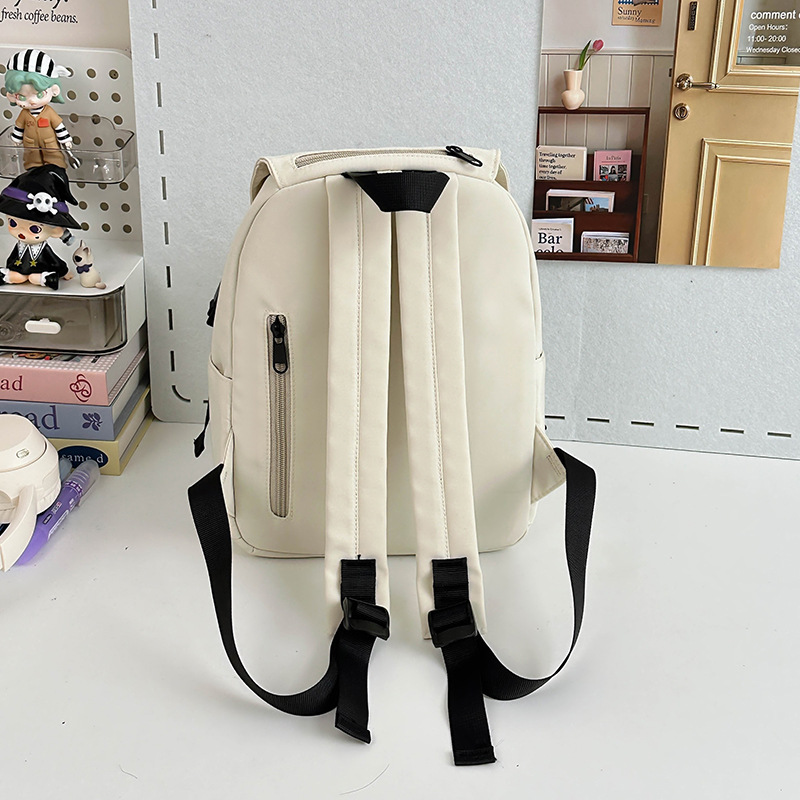A niche design sense lightweight travel backpack for women, a new 2024 simple and versatile schoolbag for going out Specification drawing
