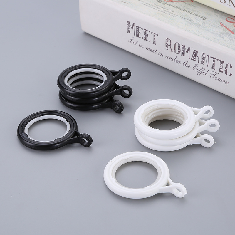 Curtain ring, hanging ring, Roman rod accessories, bathroom hook, simple buckle, hook-type open lifting ring, loose buckle details Picture