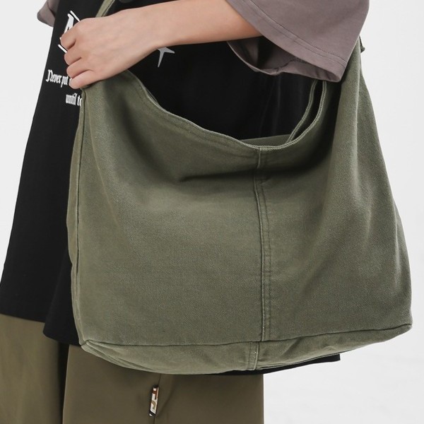 Casual canvas bag for women's autumn and winter 2024 new trendy and fashionable tote bag, versatile large-capacity bag, shopping bag Application Scenario