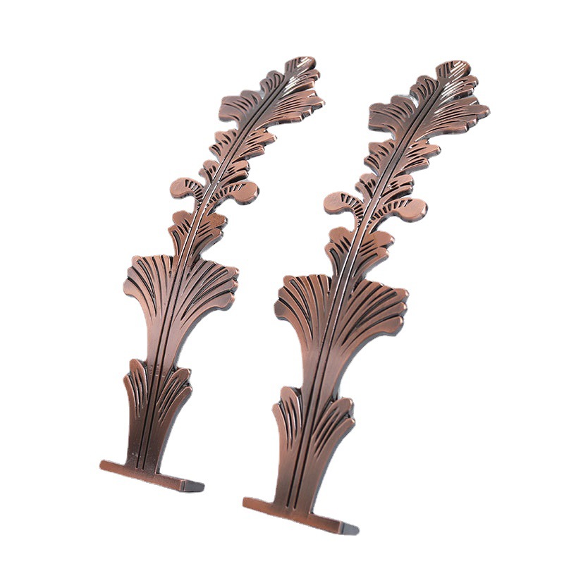 Cross-border supply of strap-free alloy phoenix tail curtain hooks, wall hooks, and light luxury bedroom and living room curtain accessories hooks Item Picture