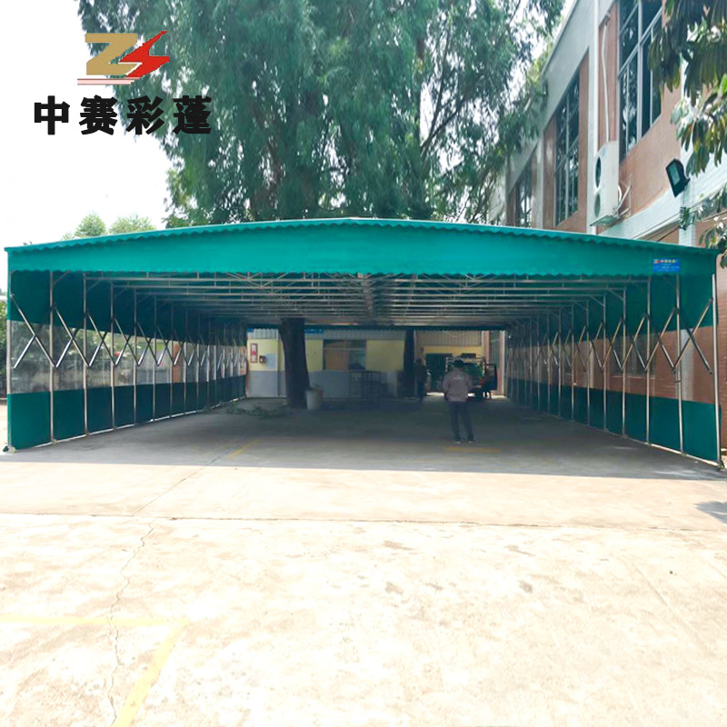 Tianjin Night market large food stall canopies, retractable canopies, outdoor sunshades, barbecue canopies, mobile sliding tents Application Scenario