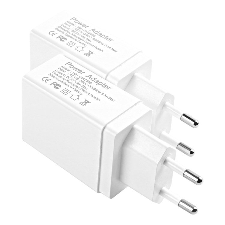 5v2a mobile phone charger, CE certified European standard usb charging head, universal travel charger power adapter Application Scenario