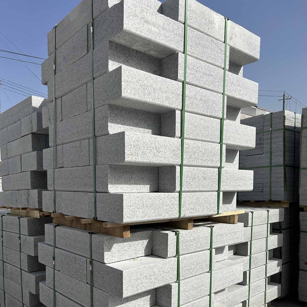 Stone manufacturers wholesale sesame white curbstone, curb stone, municipal road stone, curb stone, flat stone, curbstone Specification drawing
