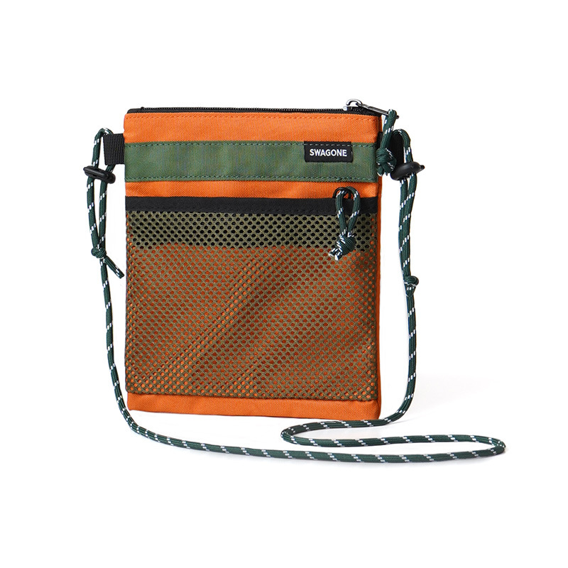 New nylon single-shoulder small square bag for women 2025 grid phone bag, casual, sporty and simple crossbody bag phone bag Item Picture