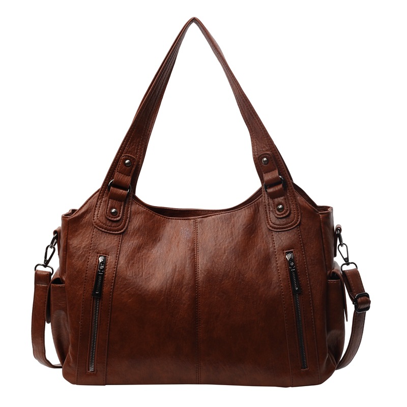 A new 2025 fashionable women's bag with a high-quality texture, large-capacity hand-held tote bag, and a personalized single-shoulder crossbody women's bag for commuting Item Picture