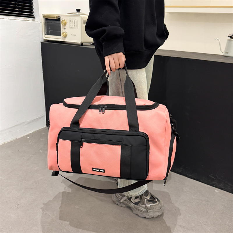 Men's and women's universal travel double-back luggage bag, large-capacity sports and fitness bag, dry and wet separation crossbody short-distance storage bag Application Scenario