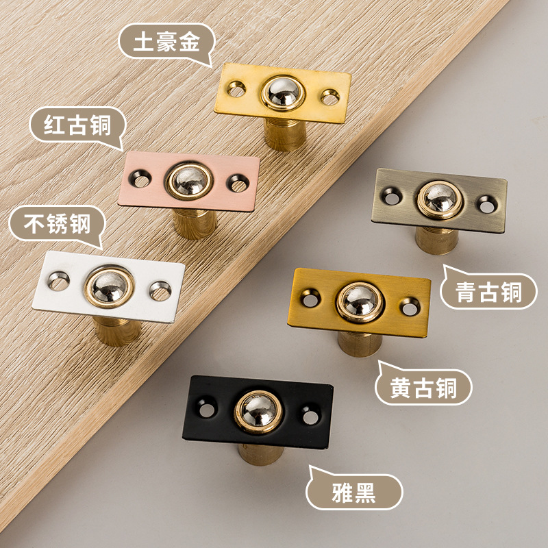 Factory wholesale of stainless steel door bumpers, furniture, copper bumpers, KTV invisible net doors, adjustable spring bumpers and positioning balls Specification drawing