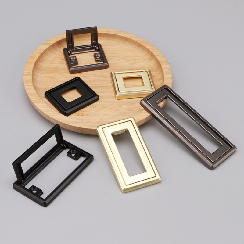 Multi-sized wardrobe drawer flat handle, modern and simple hidden flip cover tatami hidden buckle handle, invisible handle Specification drawing