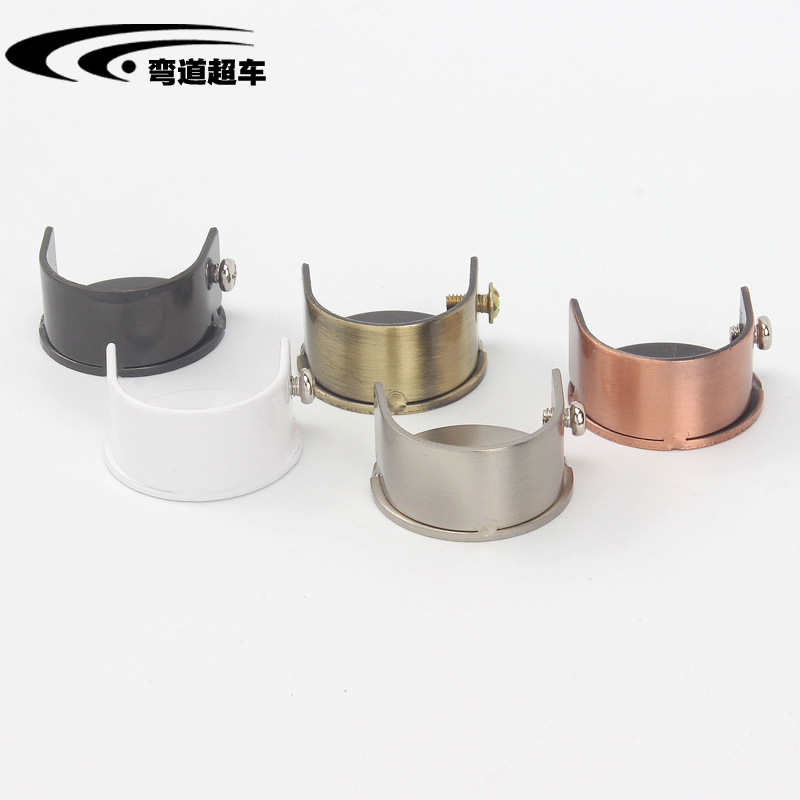 28mm pipe diameter Roman rod accessory, side bracket, curtain rod, wall support, wall code, wall bracket, side mounting code, opening and sealing details Picture