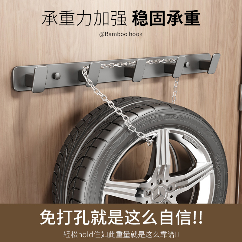 No need for drilling. Coat hook, back of the entrance door, coat hook, wall entrance, foyer, clothes hanger, wall-mounted on the wall Application Scenario