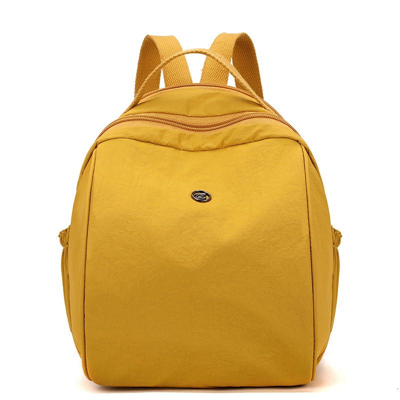 Wholesale women's backpacks 2024 Autumn new style casual travel backpacks, lightweight and simple nylon hand-held small schoolbags Item Picture