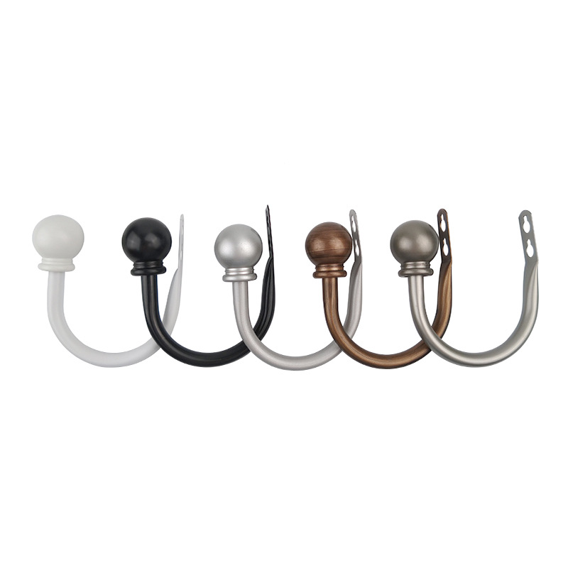 Specialized curtain hooks, strapping fabric, curtain hooks, spherical U-shaped tubes, wholesale, cross-border curtain accessories, rope hooks details Picture