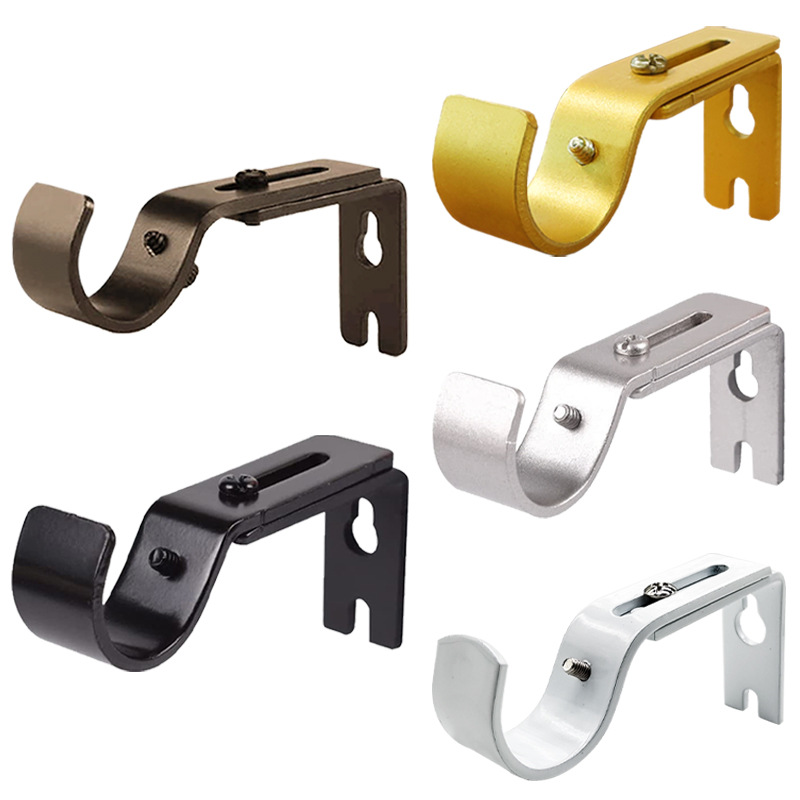 Carefully selected Roman pole bracket brackets, single-pole adjustable bracket hooks, curtain accessories, cross-border wholesale curtain pole brackets full figure