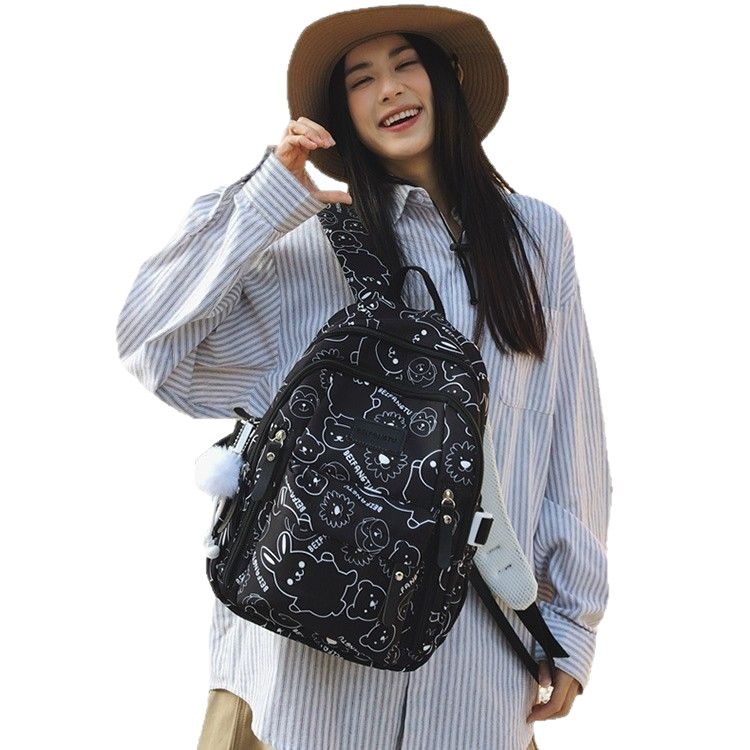 High appearance level schoolbag for primary and secondary school students, female ins large-capacity backpack for junior and senior high school students, dopamine soft girl backpack Item Picture