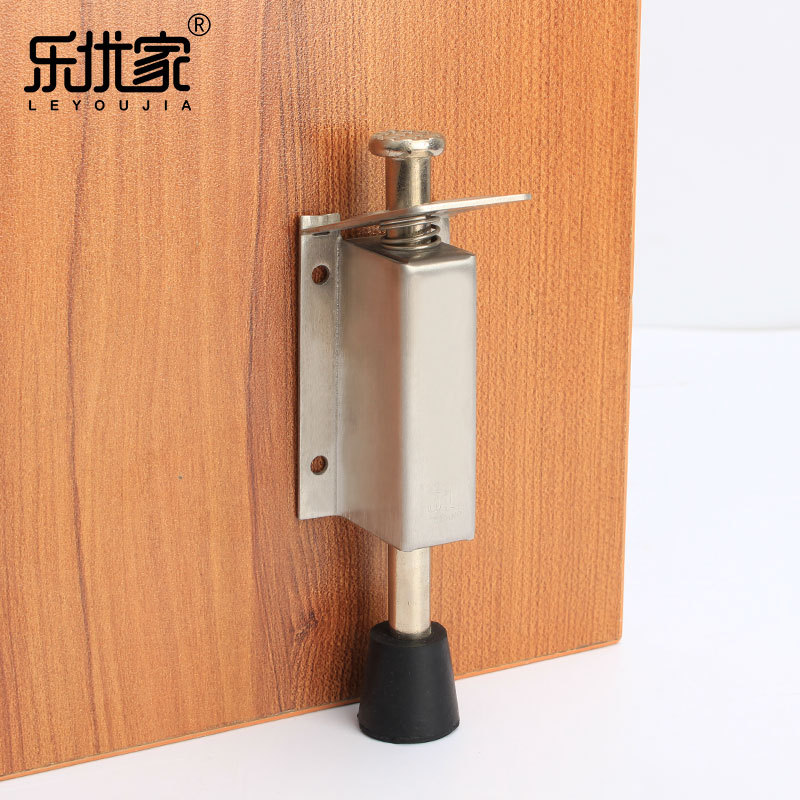 Factory wholesale stainless steel foot pedal door fixers, rubber door supports, foot pedal door tops, movable door top anti-sway devices, and door resistors full figure