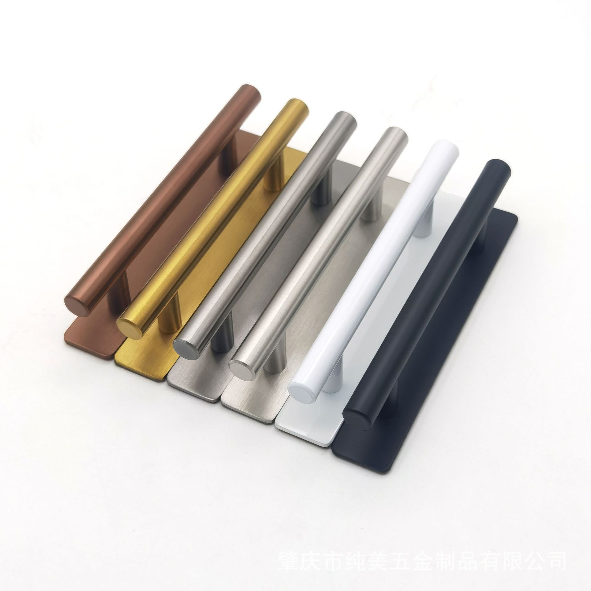 Stainless steel nail-free handle, stainless steel base plate handle, self-adhesive cabinet handle, hardware furniture handle, nail-free installation Specification drawing