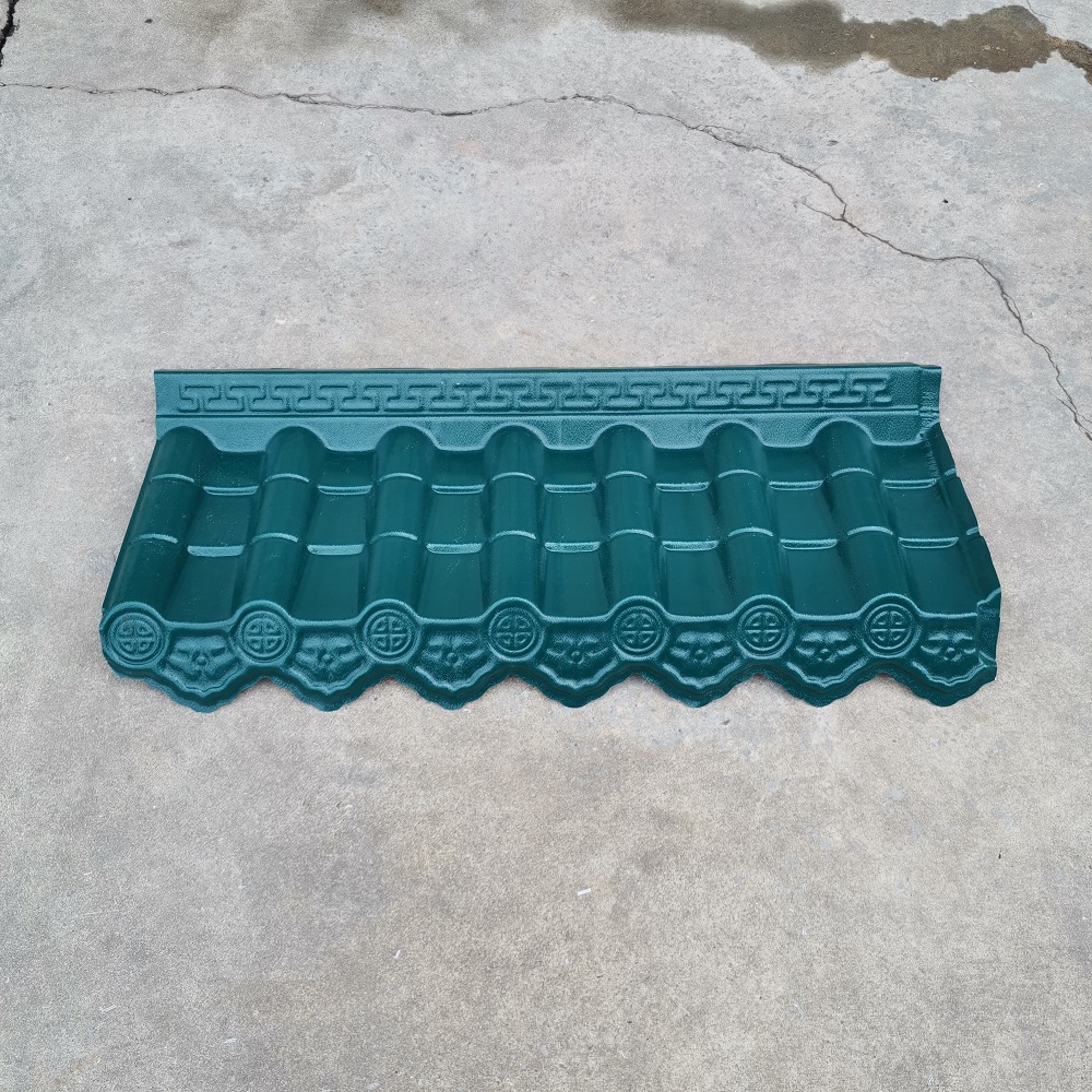 ASA pure resin tiles, fireproof and flame-retardant antique tiles, resin tiles, eave tiles, decorative integrated tiles, storefront tiles, roof tiles details Picture