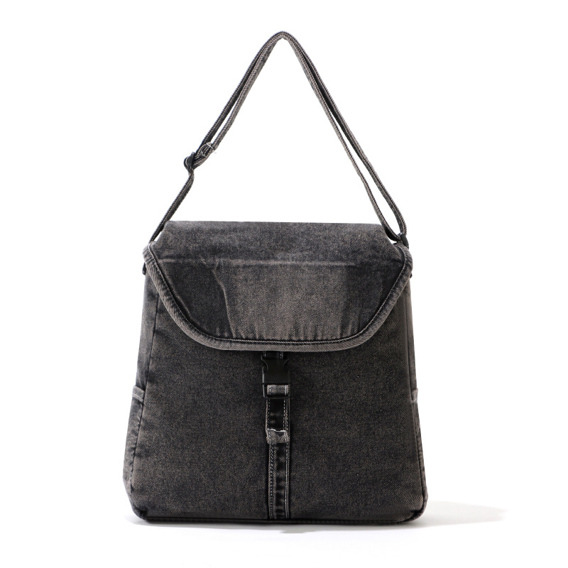 Japanese casual denim canvas backpack, large-capacity casual single-shoulder bag for women, 2025 new style fashionable travel crossbody bag for women Item Picture