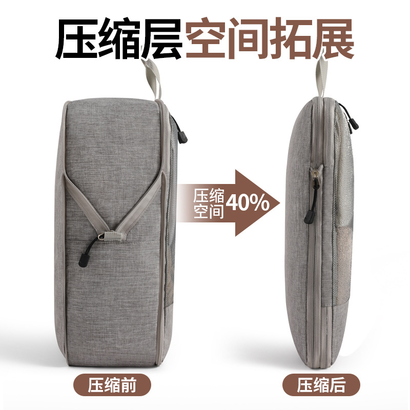 Travel compressible storage bag, suitcase, clothing organization six-piece set, combinable four-piece set, source factory, portable details Picture