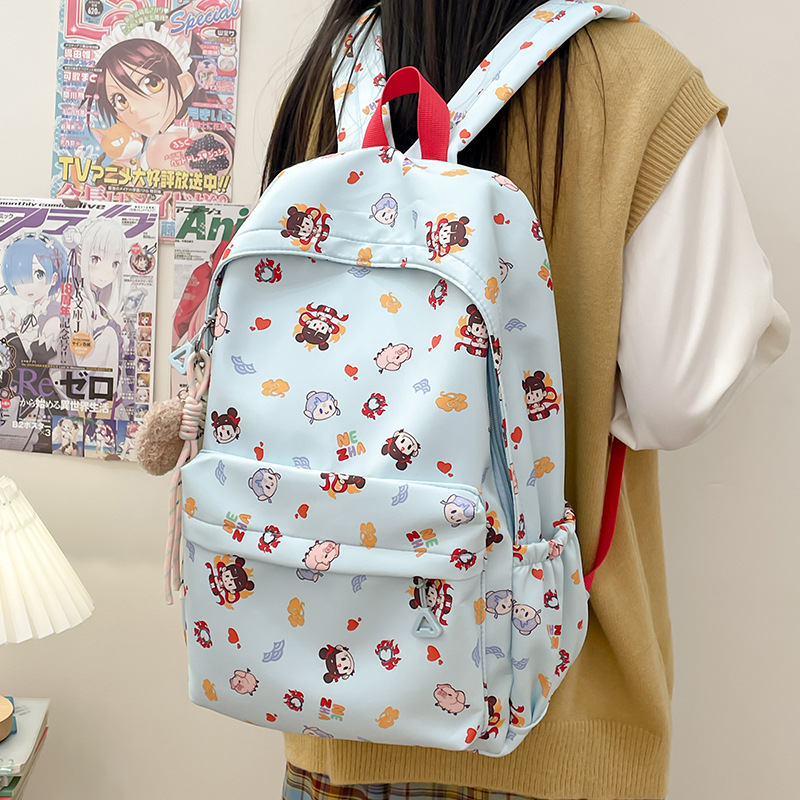New Japanese-style schoolbag for girls in Instagram style, large-capacity casual middle school backpack, cute primary school backpack details Picture