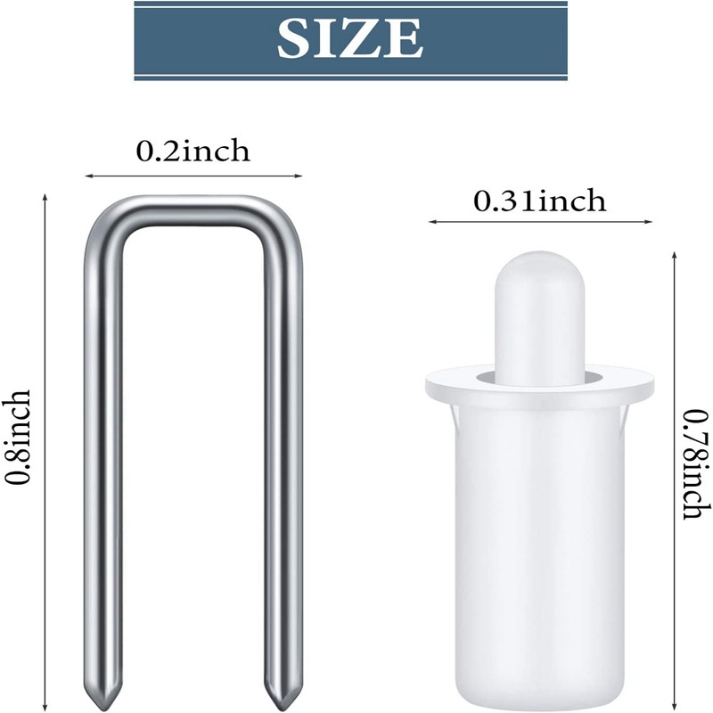 Cross-border retail blinds repair tools: 20 blinds latch, 20 blinds patch nails details Picture