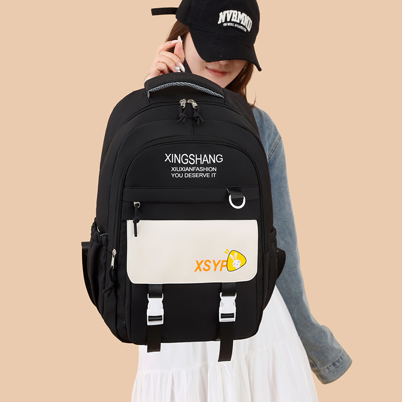 New fashionable, casual, lightweight and large-capacity cross-border backpacks for junior high school students, senior high school students and primary school students full figure