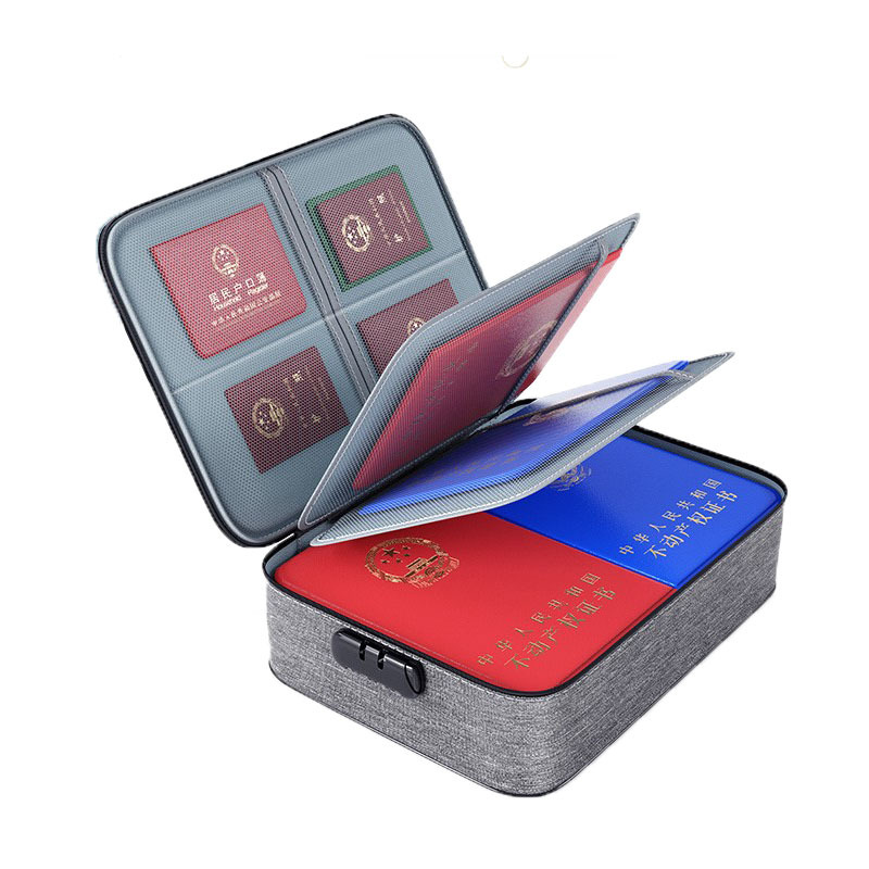 Household multi-layer document storage bag, large-capacity multi-functional storage box, certificate document passport card holder bag, organizing bag Item Picture