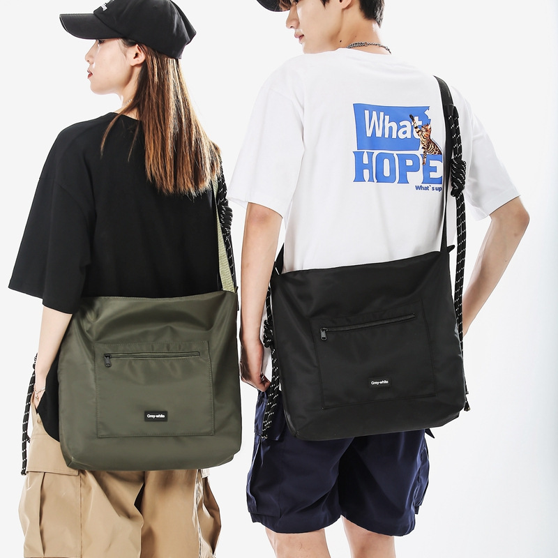 Customized wholesale workwear fashion single-shoulder bags, Japanese-style trendy casual and versatile backpacks, Korean-style large-capacity messenger bags details Picture