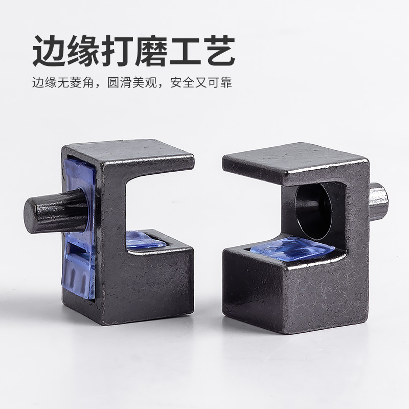 Modern minimalist glass fixed clamps, bathroom clamps, inner layer panels of hardware cabinets, glass brackets, zinc alloy plate brackets, and bracket accessories Specification drawing