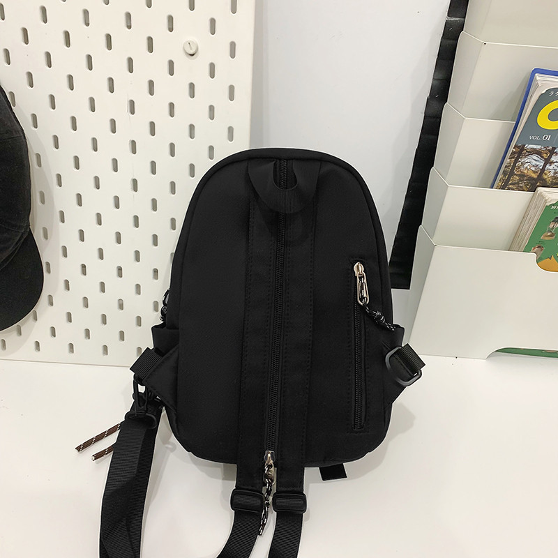 Men's crossbody bag, Japanese trendy brand chest bag, men's functional sports single-shoulder bag, men's casual and lightweight commuting backpack Specification drawing
