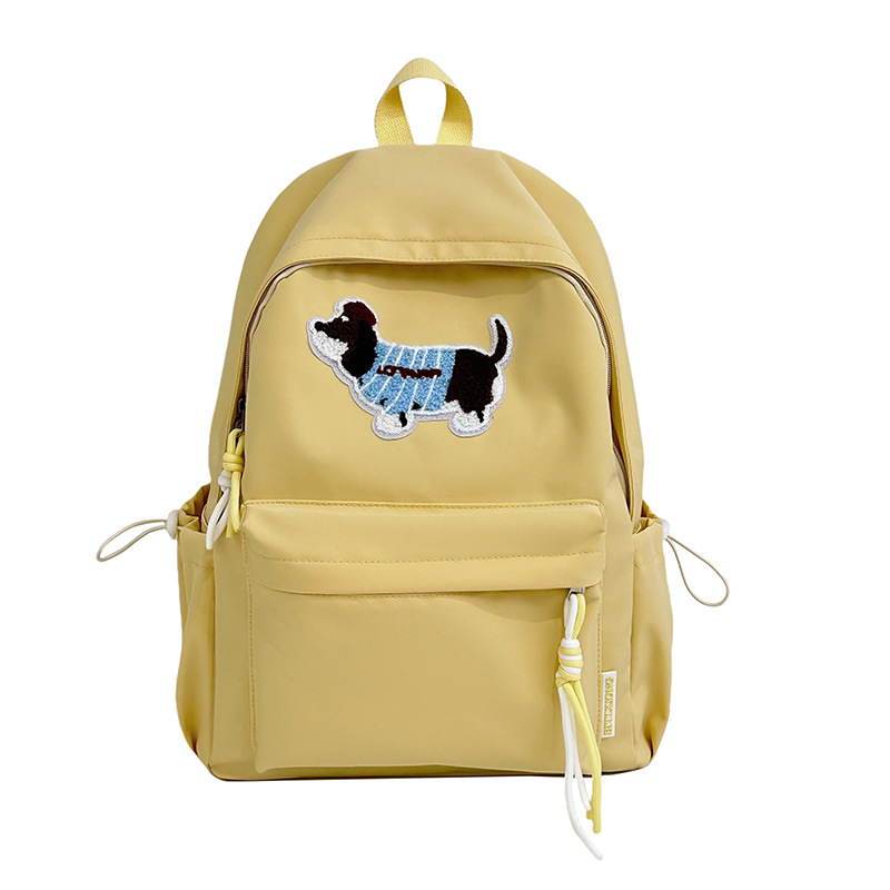 New cartoon schoolbag, cute cartoon Dachshund for junior high school students, large-capacity backpack, and backpack for high school girls attending classes Item Picture