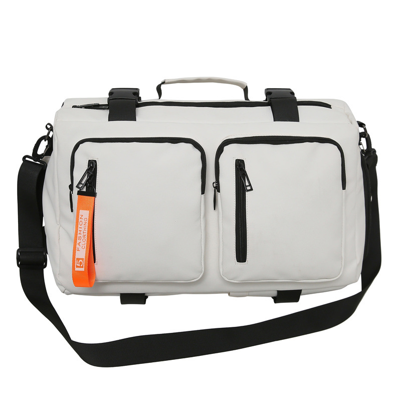 Large-capacity short-distance travel bag, solid-color water-resistant badminton outdoor sports fitness bag, versatile student backpack Item Picture