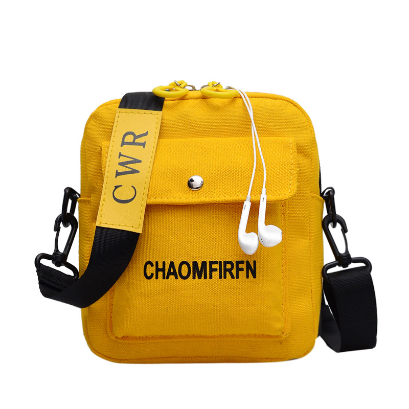 2019 Canvas small bag for Women, new trendy Korean style creative fashion crossbody bag, student single-shoulder bag, girl small crossbody bag Item Picture