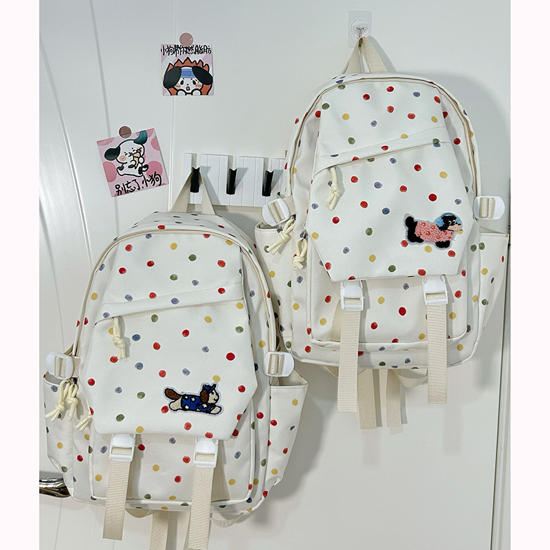 High capacity, high appearance level, niche Instagram backpack for junior high school girls, lightweight backpacks for female middle school students and high school students full figure
