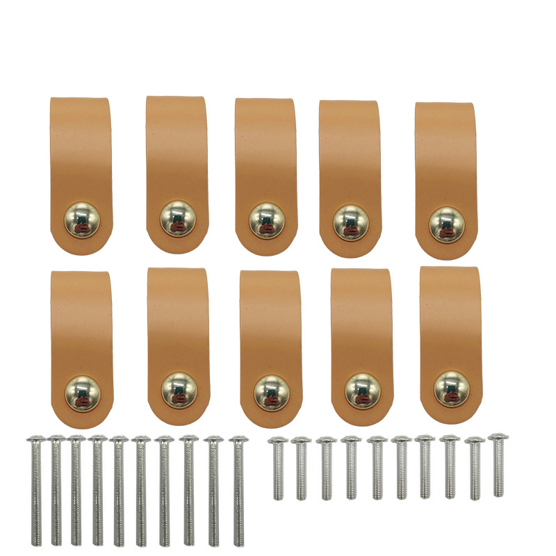 Wenzhou simple leather bags, drawers, cabinets, leather handles, cross-border hardware, leather handles, drawers, door handles full figure