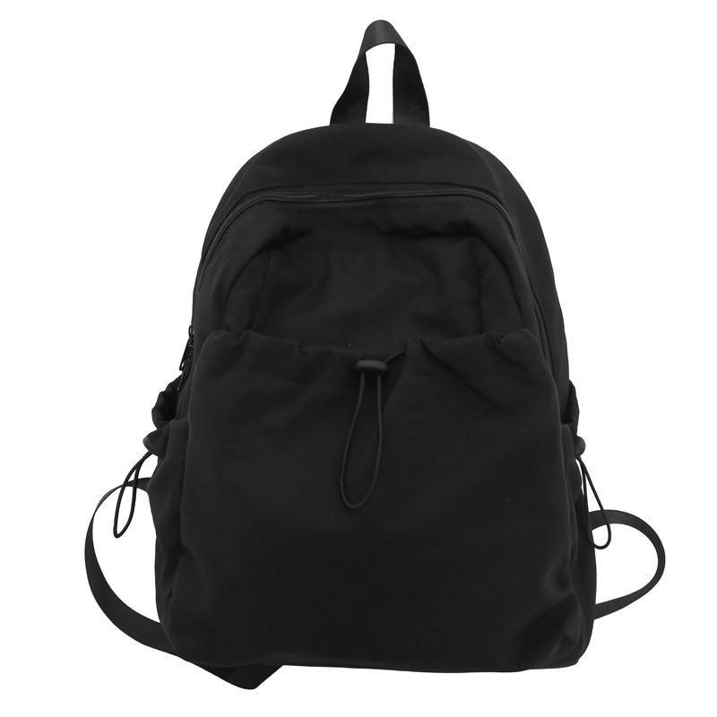 A new pink large-capacity, high-end casual commuting bag with a simple nylon travel backpack in the style of a cross-border college Item Picture