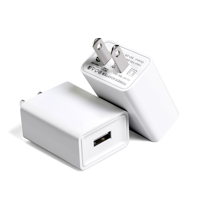 5V2A mobile phone charger in stock, US standard 3C certified USB mobile phone charging head, universal power adapter wholesale Specification drawing