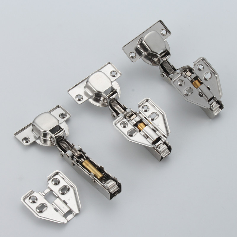 Wholesale 40 cups of 304 stainless steel hydraulic hinges from the manufacturer, capable of covering 25 plates of cabinets, with damping and buffer hinges for large straight bends Application Scenario