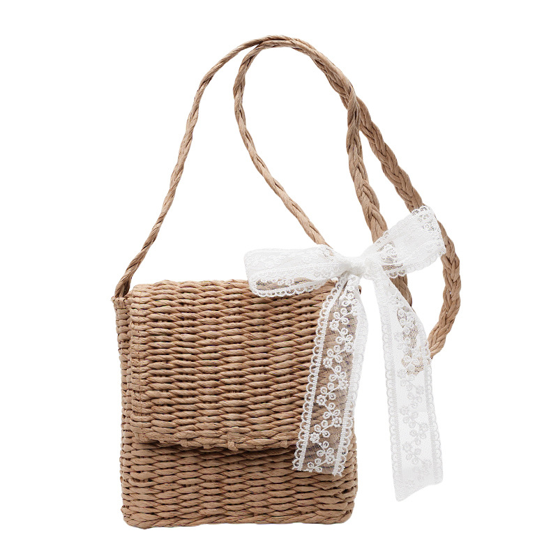Hand-woven straw bag for women, large capacity 2025 new single-shoulder bag, vacation, seaside and beach niche tote bag Item Picture