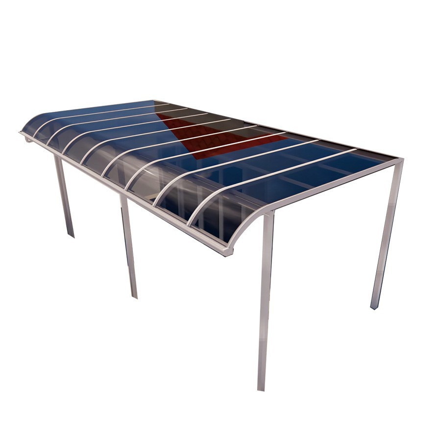 Aluminum alloy polycarbonate sheet canopies, sunshades, arc-shaped sunrooms, carports, window sills, eaves and rain shelters Item Picture