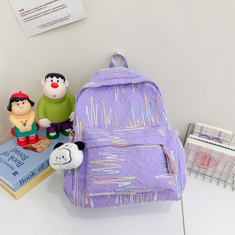 Cross-border primary school students' schoolbags are simple, cute, lightweight, travel and study bags, children's backpacks, new high-appearancelevel backpacks full figure